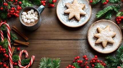 Aufkleber - christmas cookies and christmas decorations