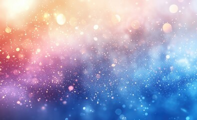 Wall Mural - Abstract background with bokeh lights and sparkles, glowing light effect