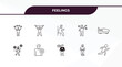 © Design_Farm - fully editable outline icon collection from feelings concept. thin line icons set such as great human, pumped human, cold human, confident ready