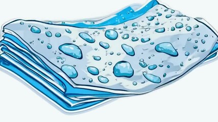 Poster - blue water splash