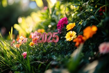 Wall Mural - flowers, garden, , nature, spring, vibrant colors, celebration, fresh, greenery, seasonal blooms, growth, bright hues, outdoor scene, joyful atmosphere, floral display The image features vibrant