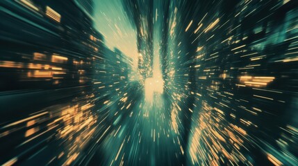 Wall Mural - abstract business moving effect for background with high speed