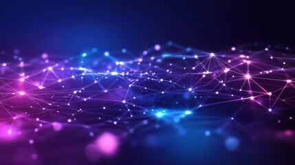 Leinwandbilder - Internet Communication Big data, Technology Background. Network connection concept