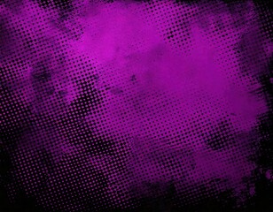 Wall Mural - faded black halftone overlay gritty sand texture over purple background