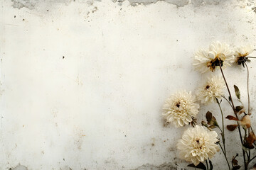 Canvas Print - background with flowers