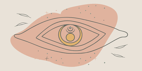 Poster - Third Eye Chakra Picture a deep indigo line spiraling out from the center of the forehead linking to the night sky filled with stars and the moon. The energy illuminates the cosmos