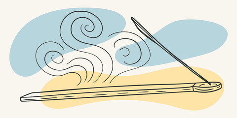Poster - Wisps of Peace Soft curls of smoke rise from an incense stick creating intricate spirals that seem to float midair. The gentle waves convey a message of tranquility encouraging a