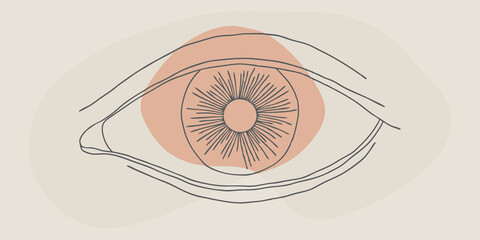 Poster - The AllSeeing Eye A striking depiction of a watchful eye radiates warmth and protection its intricate details shimmering in the dim light symbolizing awareness and insight.