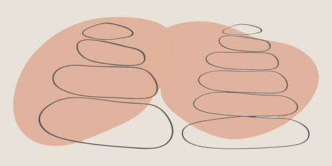 Poster - The Divine Union Two intertwining shapes symbolize the balance of dualities their luminous forms creating a harmonious glow that encourages unity and understanding within the