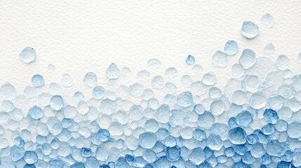 Poster - Soft Blue Watercolor Background with Textured Drops and Gradients