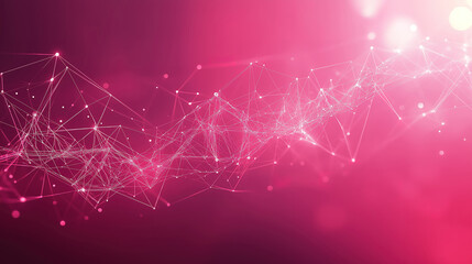 Poster - Abstract plexus backgrounds offering dynamic templates for science and technology presentations