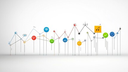 Leinwandbilder - Modern of a speech bubble with colorful sound waves depicting the concept of voice modulation and intonation clarity  The abstract