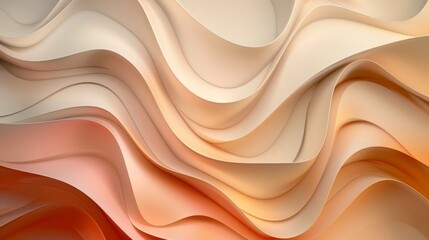 Poster - Abstract Organic Shapes in Neutral Tones