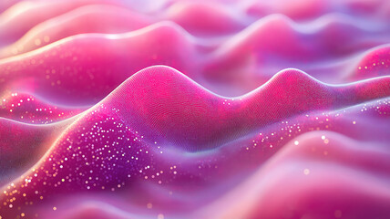 Poster - Abstract digital space filled with polygons and dots representing technology and innovation