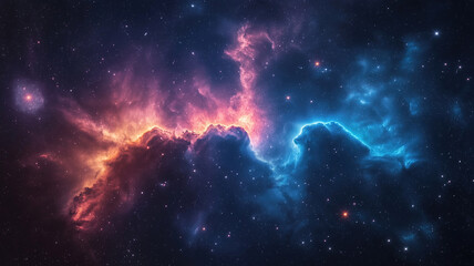 nebula and stars in the night sky creating a cosmic backdrop for space exploration