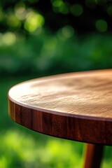 Wall Mural - Wooden table close-up