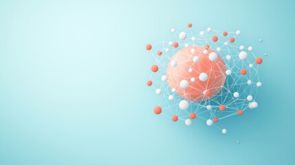 Poster - a network of interconnected devices forming the shape of a globe, representing the global reach of t