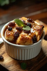 Sticker - Bread Pudding with Raisins and Mint