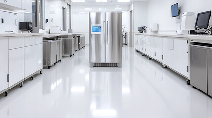 Poster - State-of-the-art medical equipment in a high-safety laboratory environment showcasing advanced technology and laboratory practices