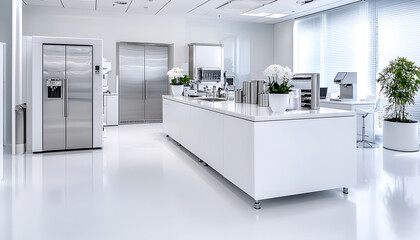 Poster - Laboratory safety practices medical equipment management modern research facility clinical environment high-quality standards for health impact