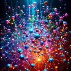 Poster - colors show molecular bonds