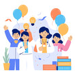 © Syuhuud - Diverse Professions Illustrated – International Labor Day flat illustration
