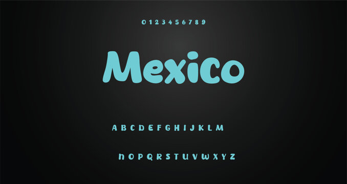 Modern playful alphabet letter and number set. funky font or typography. Vector bold font for poster, flyer, book cover, greeting card, product packaging, graphic print, etc.