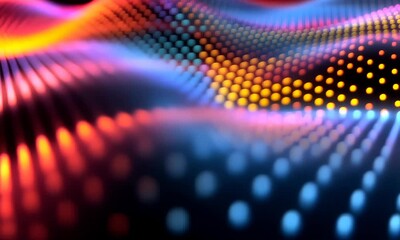 Poster - Vibrant Abstract Colorful Wave Background
