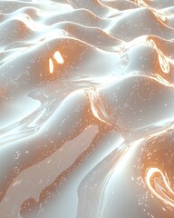 Poster - Fluid dynamics exploration abstract art digital creation vibrant colors close-up modern aesthetics for visual impact