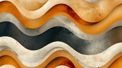 Wall Mural - abstract wave design with flowing curves and light texture