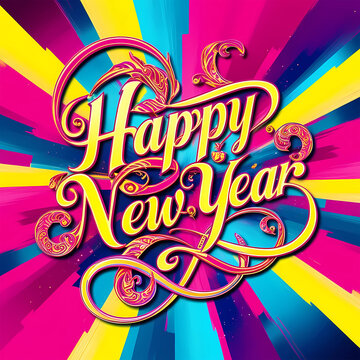 Beautiful Happy New Year  background