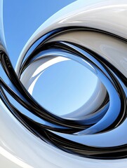Poster - Dynamic abstract pattern digital art vivid colors creative space artistic perspective visual innovation
