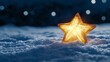 © PUKPIK - Legal Christmas Star: Symbolic Fusion of Law and Festivities Illuminated in Snowy Skies