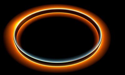 Poster - Futuristic Glowing Circular Ring Design