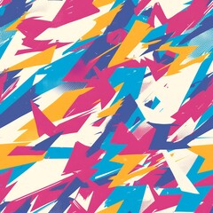 Wall Mural - Abstract art featuring vibrant colors and dynamic shapes.