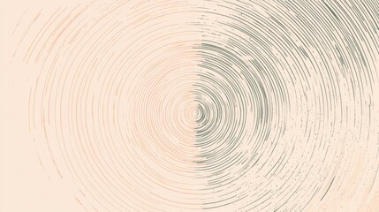 Leinwandbilder - Abstract Circular Patterns with Soft Color Gradient Background