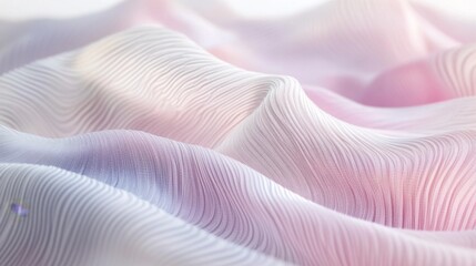 Aufkleber - Soft Fabric Waves in Light Pink and White Shading Patterns