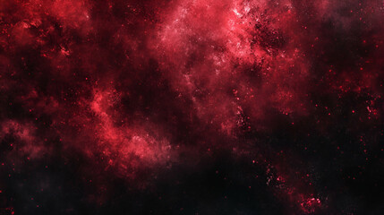 Wall Mural - Grainy dark red and black gradient background with glowing abstract shapes and noise texture, perfect for banners or poster design