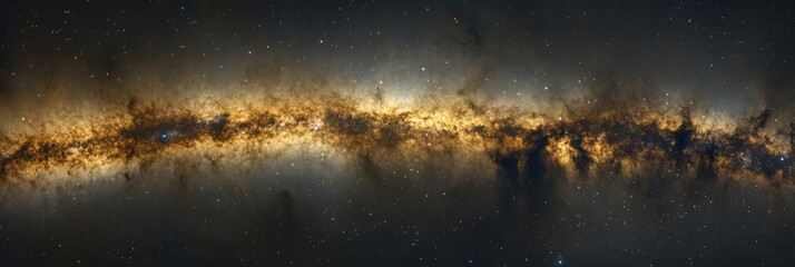 Vast Expanses: Milky Way Galaxy Drenched in Stars and Cosmic Dust Capturing the Essence of the Universe