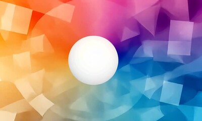 Poster - Abstract colorful radial mosaic pattern.