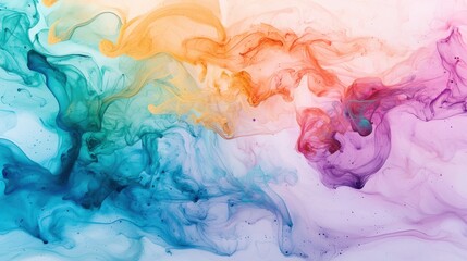 Poster - Dynamic watercolor splash art abstract design digital artwork fluid environment aesthetic viewpoint creative concept with water elements