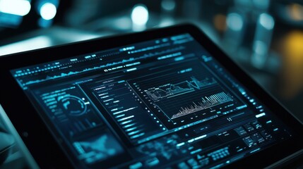 Poster - Data Analysis on Tablet Screen in Dark Environment