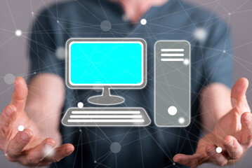 Wall Mural - concept of computer