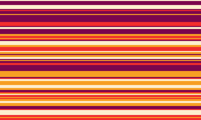 Aufkleber - geometric stripes seamless vector pattern with horizontal lines in varied colours, creating an abstr