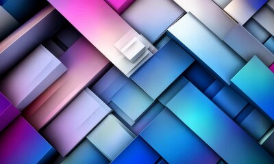 Poster - Vibrant Abstract Geometric Background