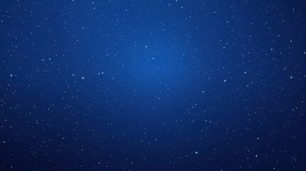 Canvas Print - dark blue background with numerous small white dots representing twinkling stars, space, universe, n