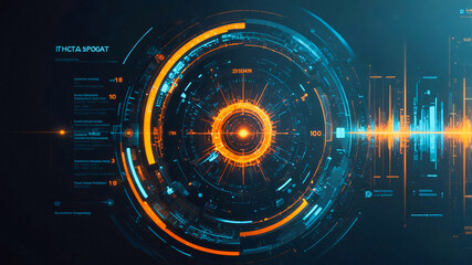 Poster - Futuristic computer interface