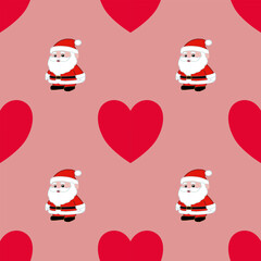 Wall Mural - Seamless pattern Christmas background