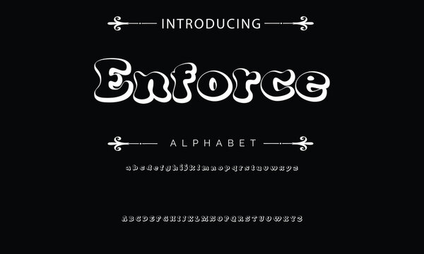 Playful style font design, colorful childish alphabet, letters and numbers vector illustration