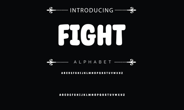 Playful style font design, colorful childish alphabet, letters and numbers vector illustration